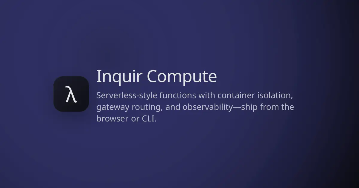 Inquir Compute product image