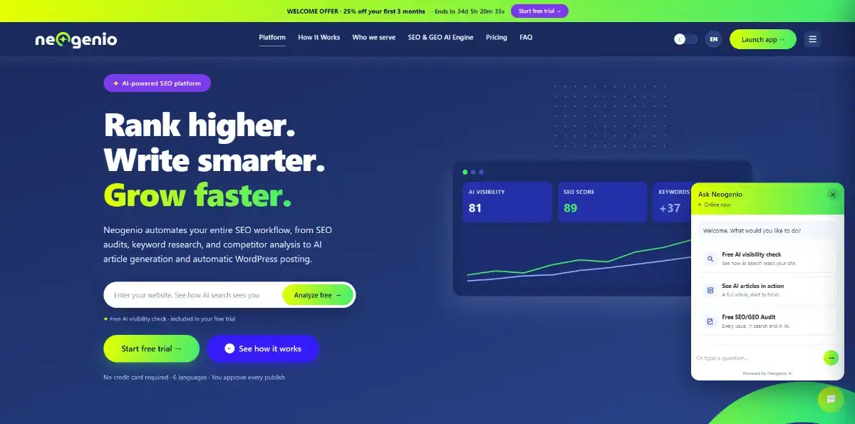 Neogenio SEO & GEO AI Engine image number 01
